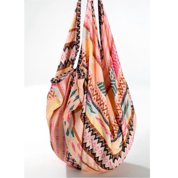 Macchia di Ruginne Bohemian Colorful Tribal Colorblock Patterned Women's Bag - Picture 2 of 12